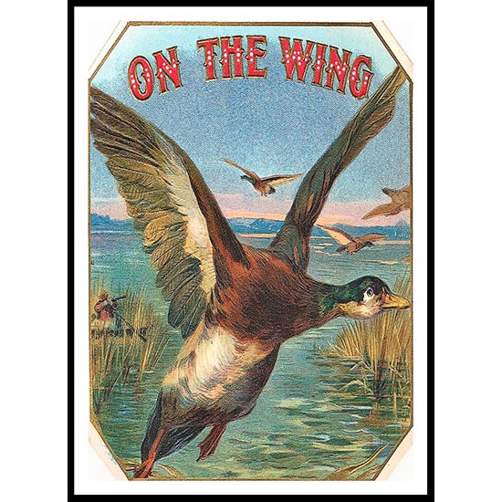 On The Wing, A New Print Of a Vintage Label