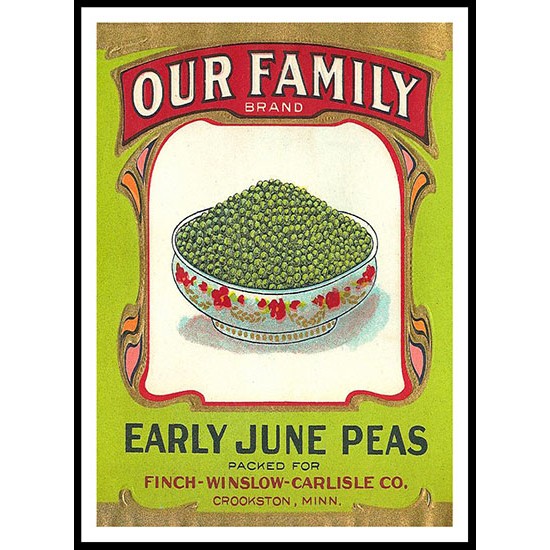 Our Family, A New Print Of a Vintage Label