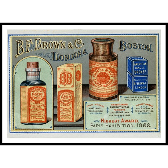 Packaging Label 1893b, A New Print Of a Vintage Label