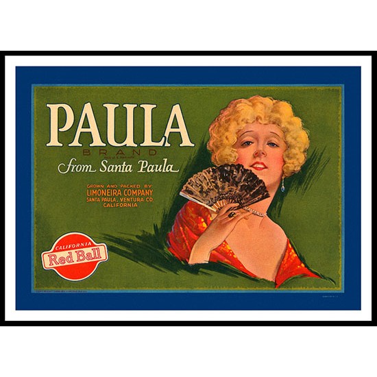 Paula, A New Print Of a Vintage Label