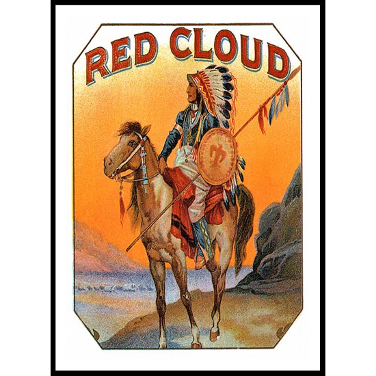 Red Cloud 2, A New Print Of a Vintage Label