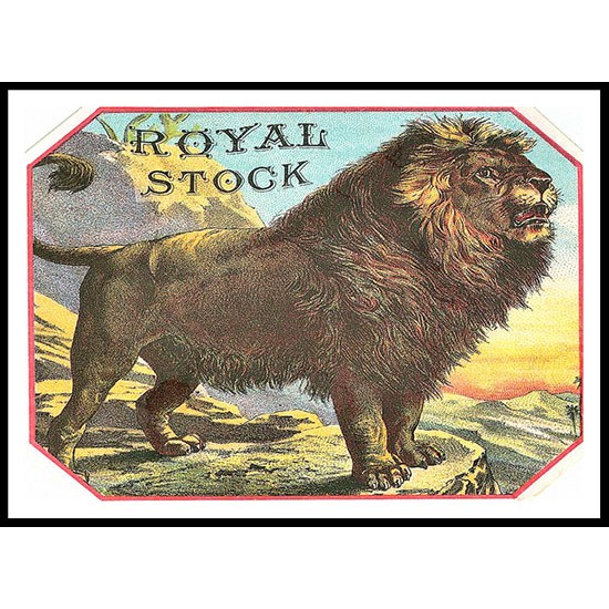 Royal Stock, A New Print Of a Vintage Label