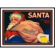 Santa, A New Print Of a Vintage Label