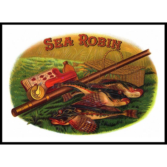 Sea Robin, A New Print Of a Vintage Label