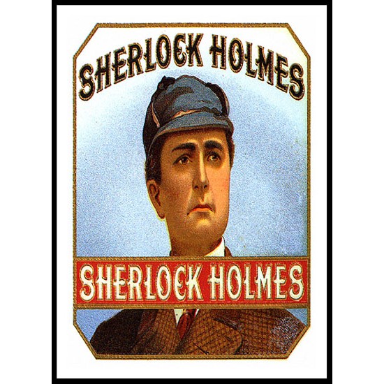 Sherlock Holmes, A New Print Of a Vintage Label