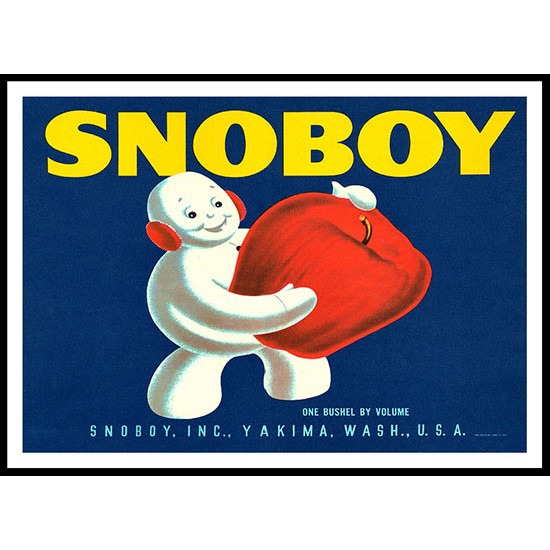 Snoboy, A New Print Of a Vintage Label