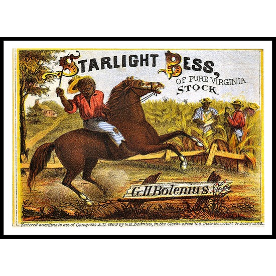 Starlight Bess 1869, A New Print Of a Vintage Label