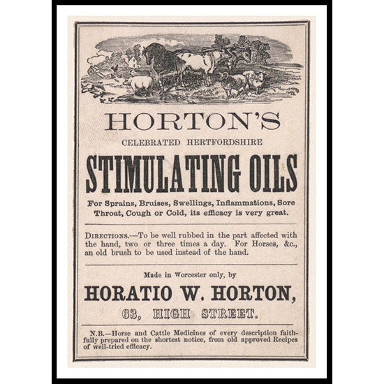 Stimulating Oils, A New Print Of a Vintage Label