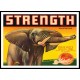 Strength, A New Print Of a Vintage Label