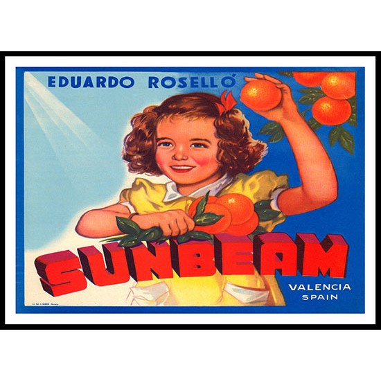 Sunbeam, A New Print Of a Vintage Label