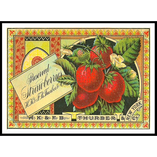 Thurber 2, A New Print Of a Vintage Label