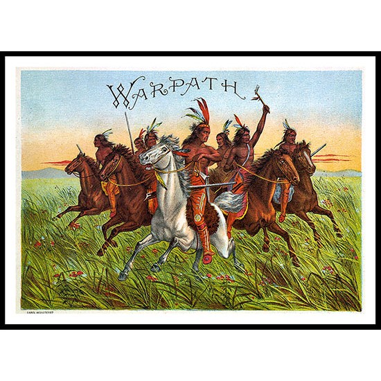 Warpath 1885, A New Print Of a Vintage Label