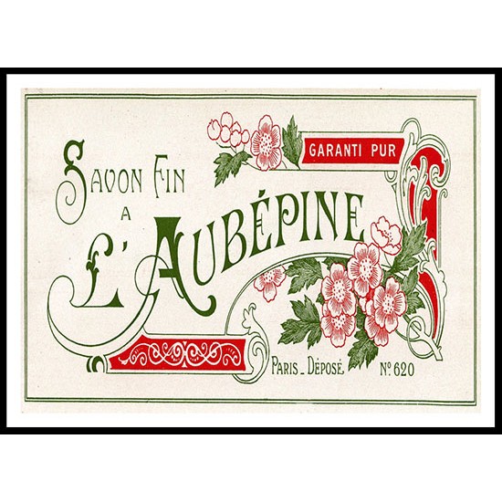 Perfume Label - 4, A New Print Of a Vintage Perfume Ad