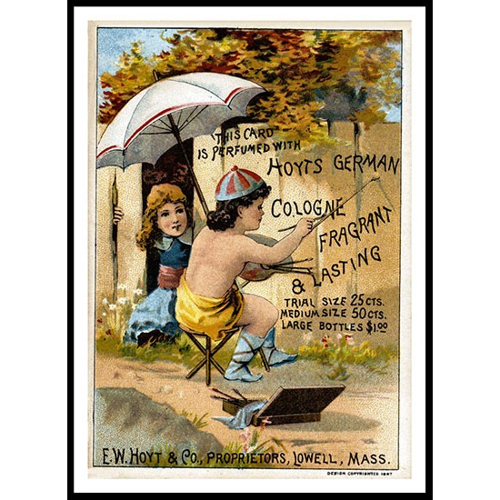 Perfume Label - 6, A New Print Of a Vintage Perfume Ad