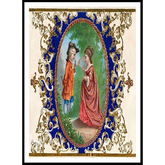 Antique French Perfume Label 7, A New Print Of a Vintage Perfume Ad