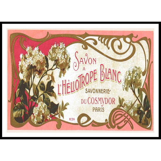 Heliotrope Blanc, A New Print Of a Vintage Perfume Ad