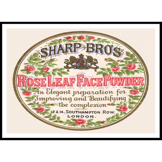 Rose Leaf Powder, A New Print Of a Vintage Perfume Ad