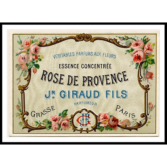 Rose Perfume, A New Print Of a Vintage Perfume Ad