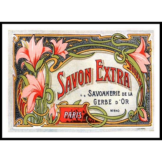 Savon Extra, A New Print Of a Vintage Perfume Ad