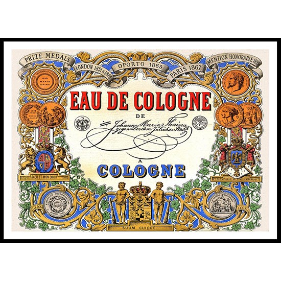 cologne 1868, A New Print Of a Vintage Perfume Ad