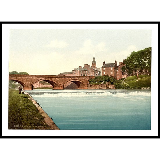 Annan The Bridge Scotland, A New Print Of A Vintage Scottish Photochrom