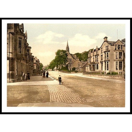 Bridgeof Allan Henderson Street West Scotland, A New Print Of A Vintage Scottish Photochrom