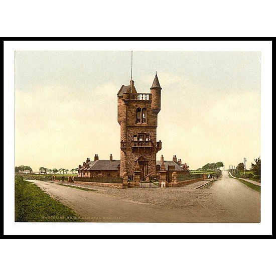 Burns Monument Mauchline, A New Print Of A Vintage Scottish Photochrom