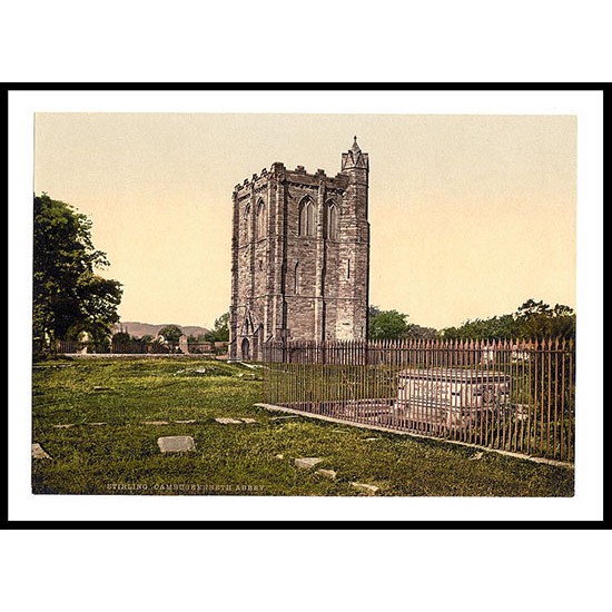 Cambuskenneth Abbey Stirling, A New Print Of A Vintage Scottish Photochrom