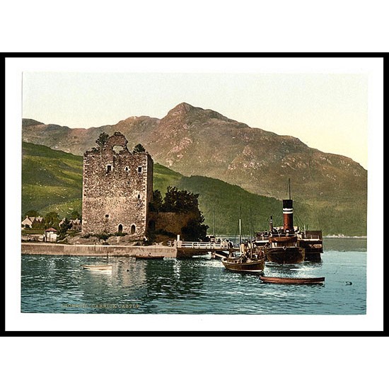 Carrick Castle Loch Goil, A New Print Of A Vintage Scottish Photochrom