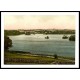 Castle Douglas On Carlingwark Loch Scotland, A New Print Of A Vintage Scottish Photochrom