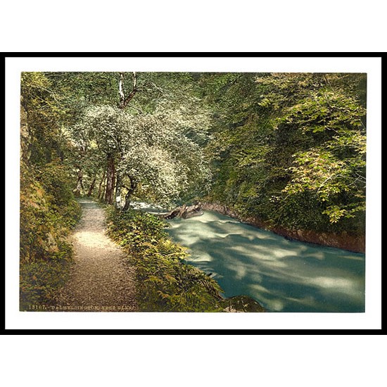 Dalmellington Ness Glen Scotland I, A New Print Of A Vintage Scottish Photochrom