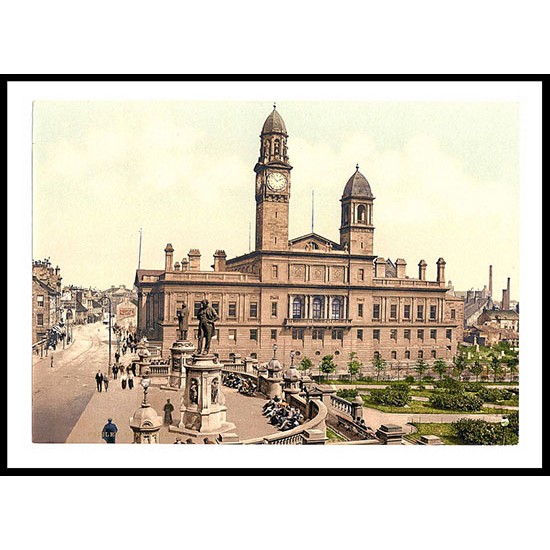 Dunn Square Paisley, A New Print Of A Vintage Scottish Photochrom