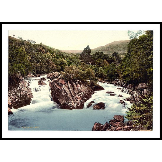 Falls Leny, A New Print Of A Vintage Scottish Photochrom