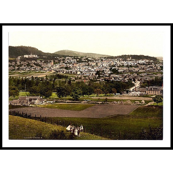 From South Crieff, A New Print Of A Vintage Scottish Photochrom