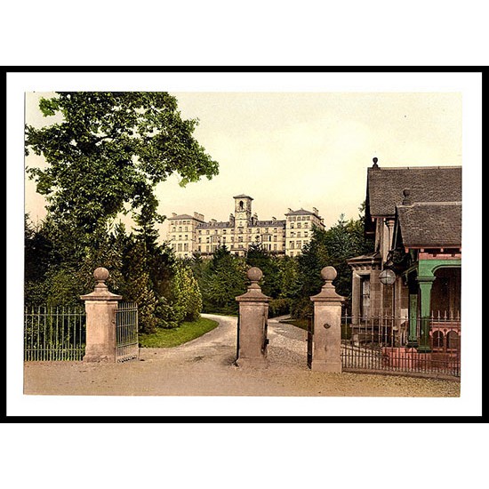 Hydropathic Dunblane Cathedral, A New Print Of A Vintage Scottish Photochrom