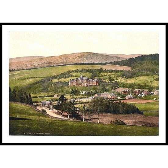 Hydropathic Moffat, A New Print Of A Vintage Scottish Photochrom