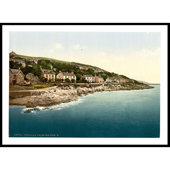 Innellan From The Pier W.i.e.West Scotland, A New Print Of A Vintage Scottish Photochrom