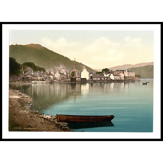 Inveraray From S.i.e.South Scotland, A New Print Of A Vintage Scottish Photochrom