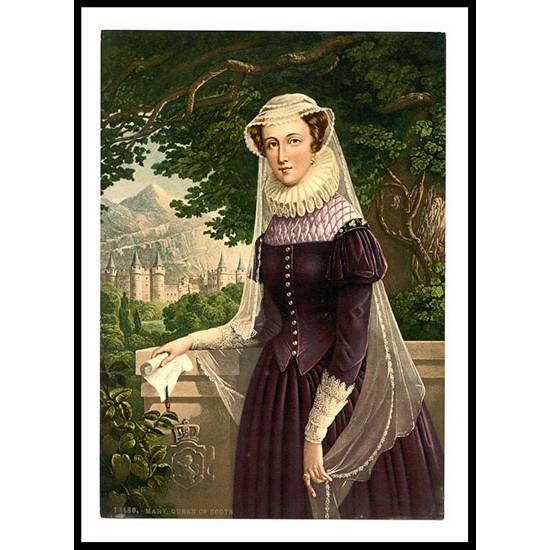 Mary Queenof Scots, A New Print Of A Vintage Scottish Photochrom