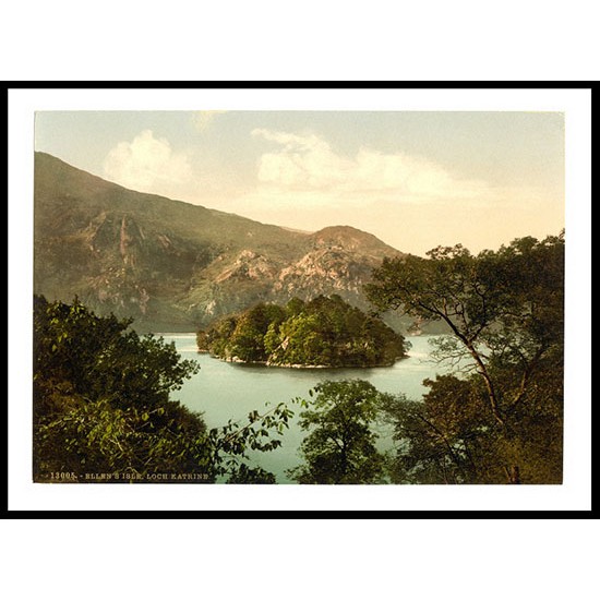 Trossachs Ellens Isle Loch Katrine Scotland, A New Print Of A Vintage Scottish Photochrom