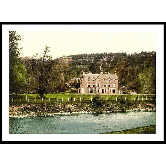 Wilton Lodge Hawick, A New Print Of A Vintage Scottish Photochrom