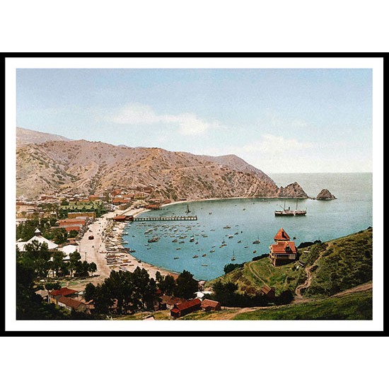 Avalon Santa Catalina Island 1901B, A New Print Of A Vintage Beach Scene