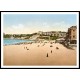 Beach And Casino Dinard, A New Print Of A Vintage Beach Scene