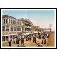 Board Walk Atlantic City 1900, A New Print Of A Vintage Beach Scene