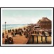 Board Walk Atlantic City 1900B, A New Print Of A Vintage Beach Scene