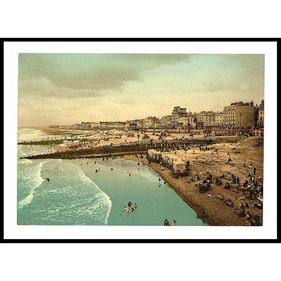 Brighton, A New Print Of A Vintage Beach Scene