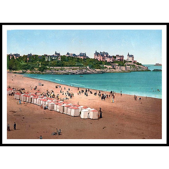 Dinard, A New Print Of A Vintage Beach Scene