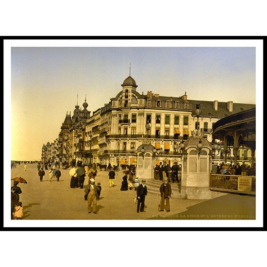 Embankment And Entrance To, A New Print Of A Vintage Beach Scene