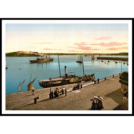 Entrance To Harbour St, A New Print Of A Vintage Beach Scene