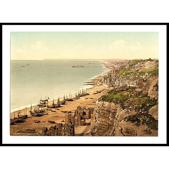 Hastings 4, A New Print Of A Vintage Beach Scene